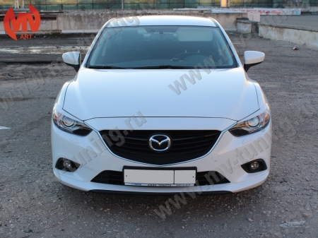 АБС-пластик Реснички на фары Mazda 6 2013- var№1